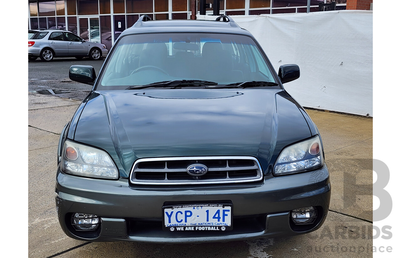 11/2002 Subaru Outback AWD MY02 4D Wagon Green 2.5L