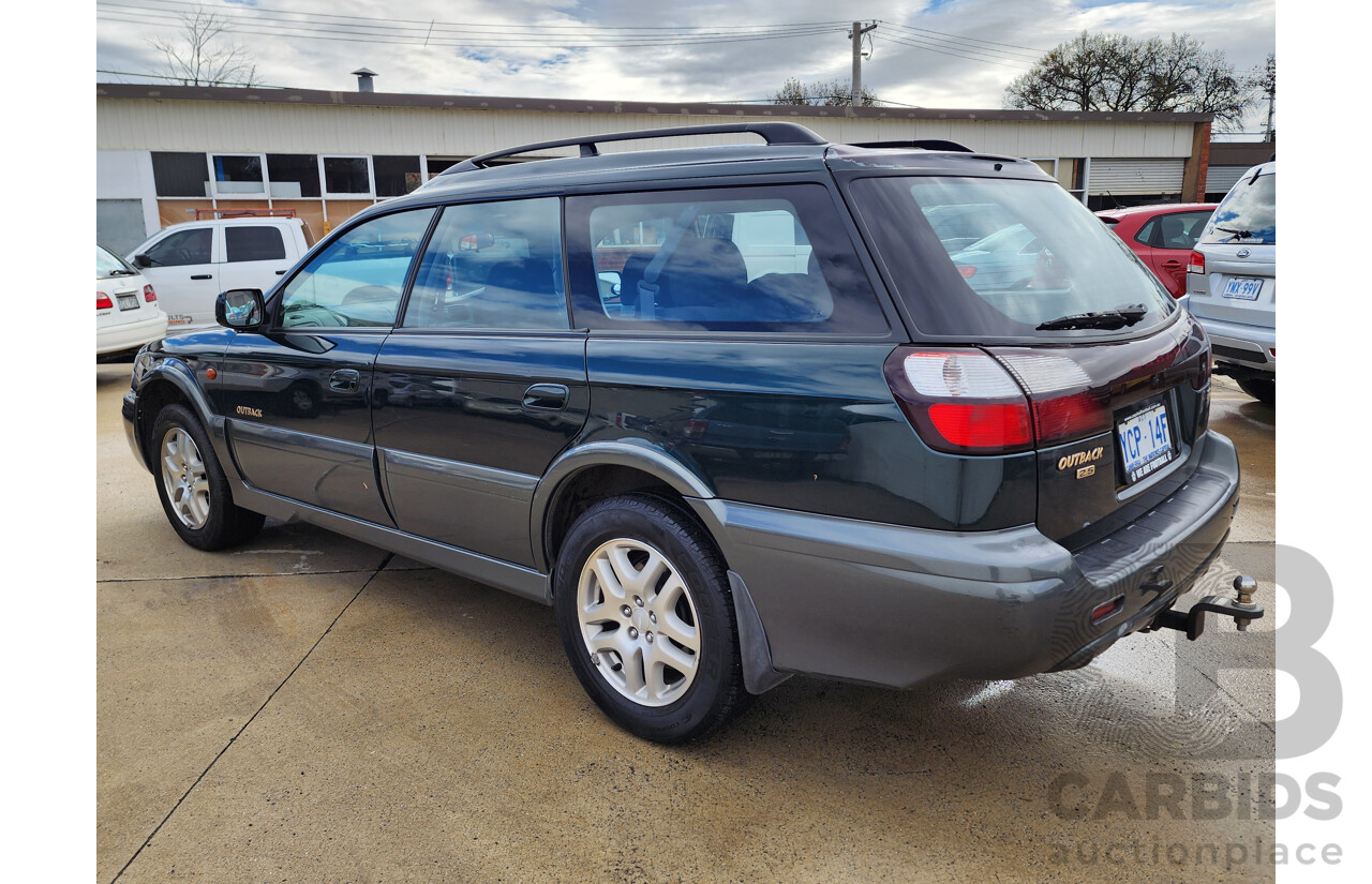 11/2002 Subaru Outback AWD MY02 4D Wagon Green 2.5L