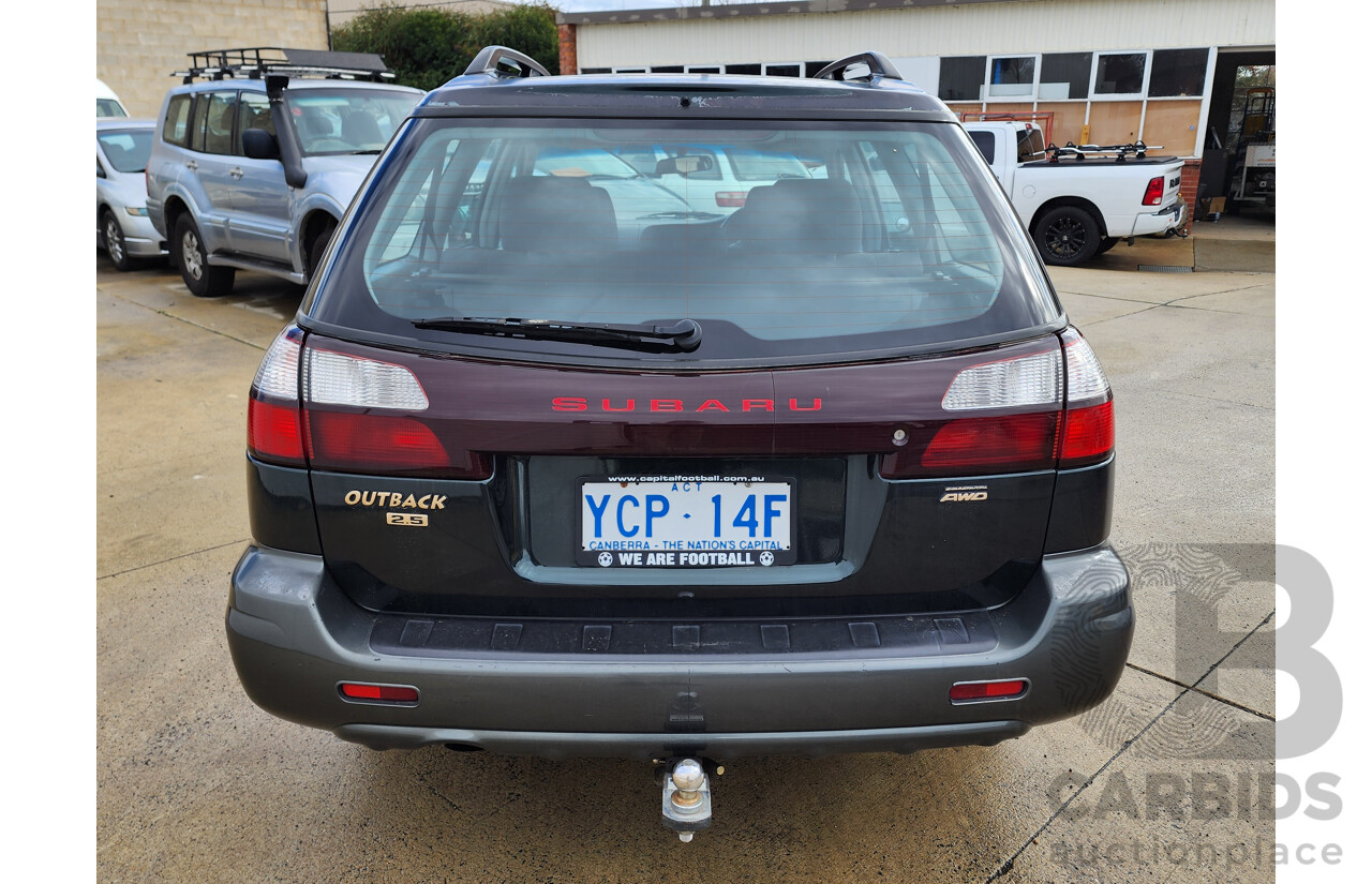 11/2002 Subaru Outback AWD MY02 4D Wagon Green 2.5L