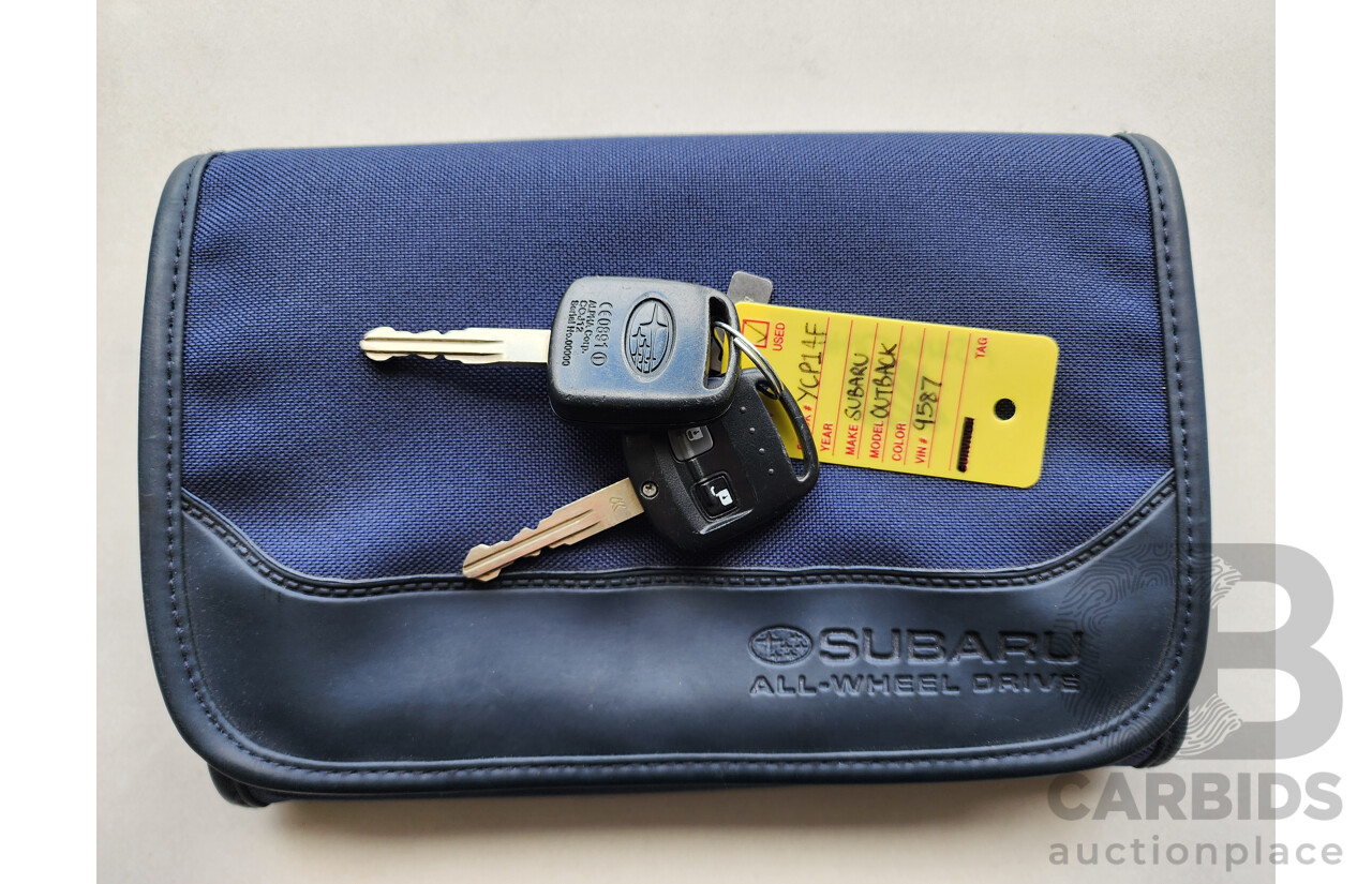 11/2002 Subaru Outback  AWD MY02 4D Wagon Green 2.5L