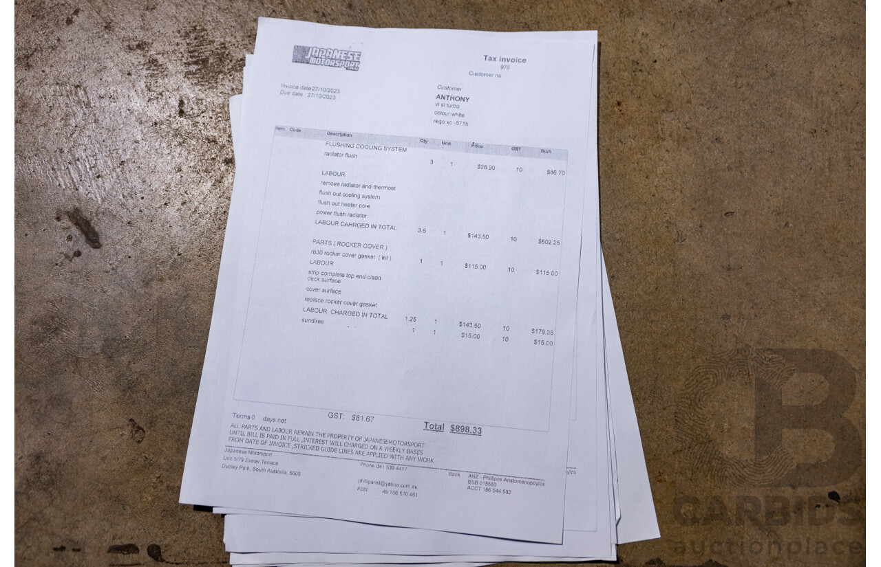 6/1987 Holden Commodore VL Turbo SL BT1 4d Sedan White Turbo 3.0L - Ex-Police - Modified