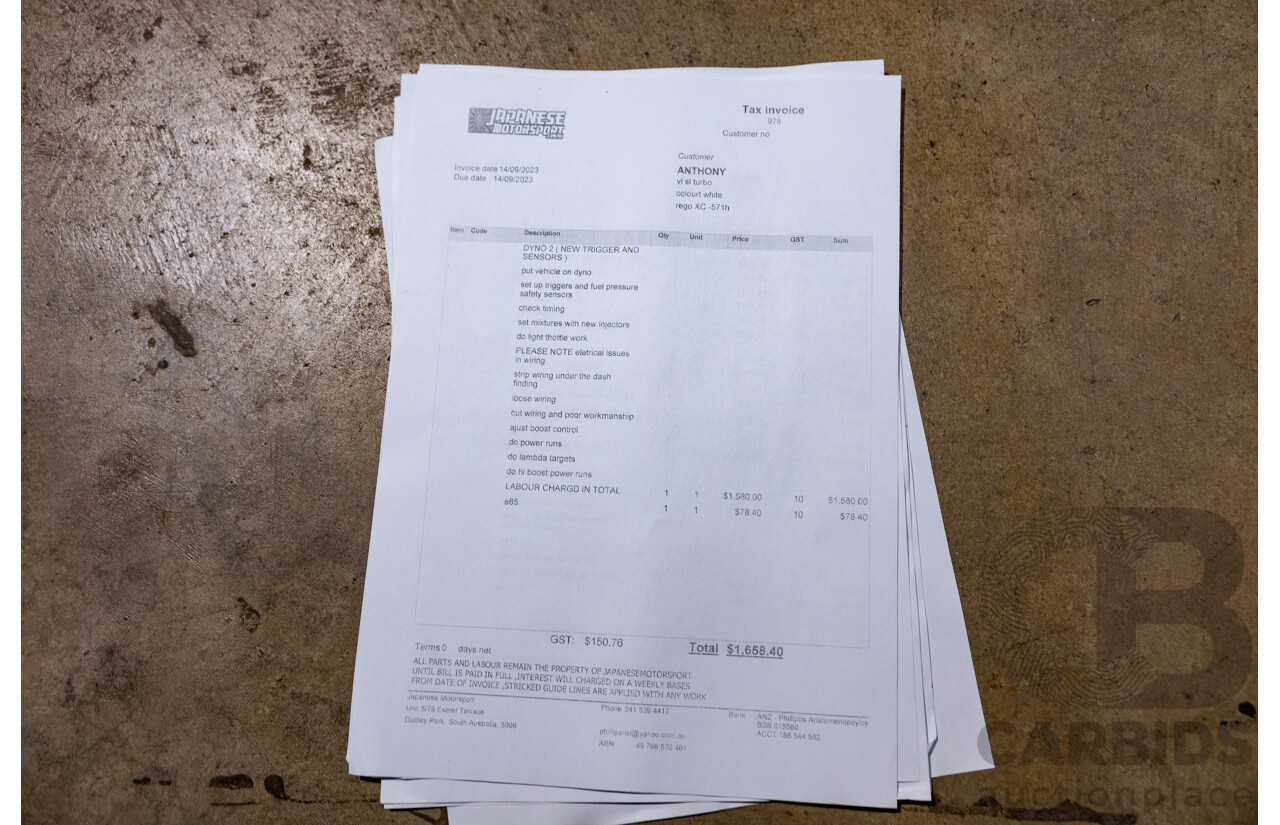 6/1987 Holden Commodore VL Turbo SL BT1 4d Sedan White Turbo 3.0L - Ex-Police - Modified