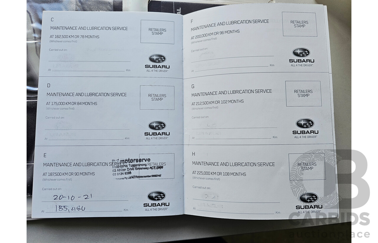 8/2011 Subaru Outback 2.5i MY11 4d Wagon White 2.5L