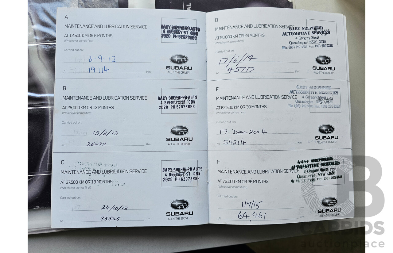 8/2011 Subaru Outback 2.5i MY11 4d Wagon White 2.5L