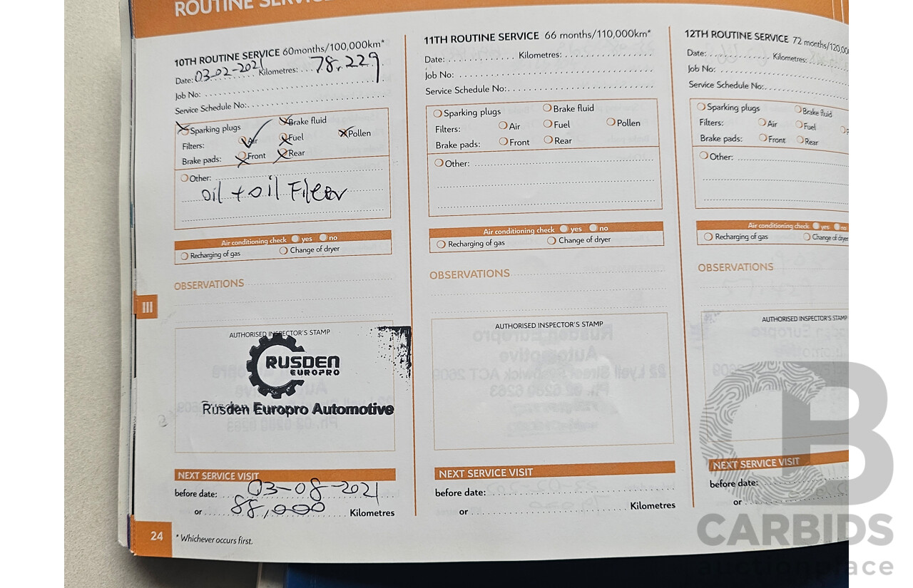 10/2011 Citroen C4 Exclusive MY09 5d Hatchback Black 1.6L