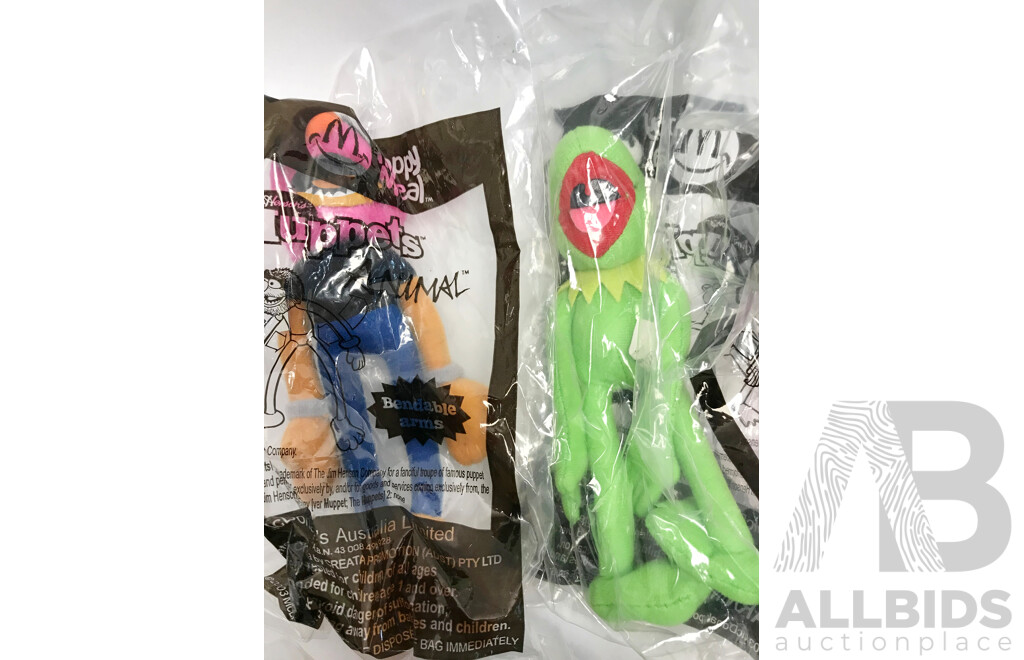 Assorted the Muppets 2003 McDonald's Happy Meal Dolls - Lot of 10