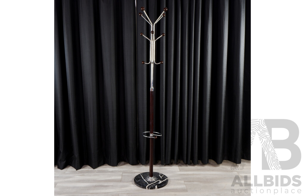 Modern Chrome Coat Rack