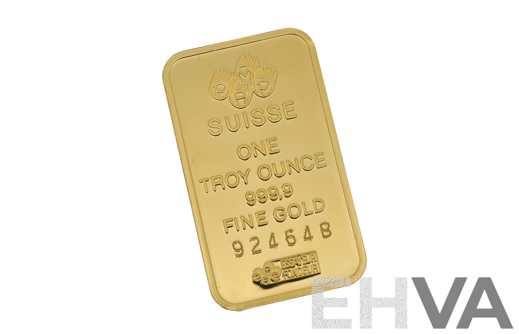99.9% Fine Gold Bullion, PAMP Suisse - Lot 1554885 | EHVA