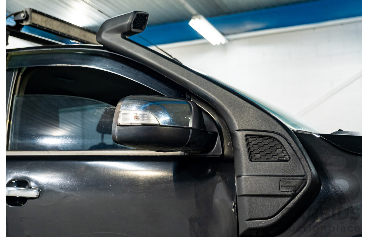 9/2012 Ford Ranger XLT 3.2 (4x4) PX Dual Cab Utility Black Turbo Diesel 3.2L