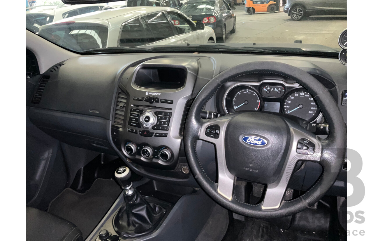 9/2012 Ford Ranger XLT 3.2 (4x4) PX Dual Cab Utility Black Turbo Diesel 3.2L