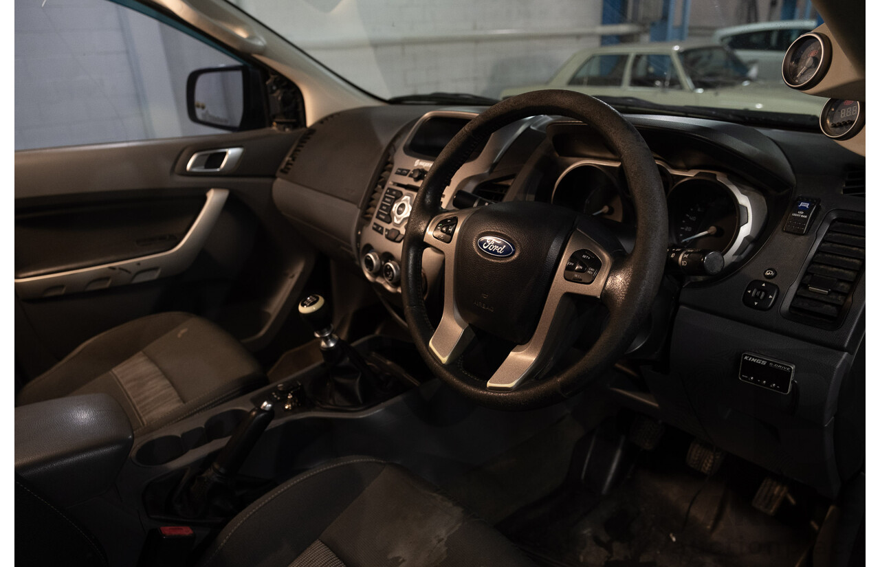 9/2012 Ford Ranger XLT 3.2 (4x4) PX Dual Cab Utility Black Turbo Diesel 3.2L