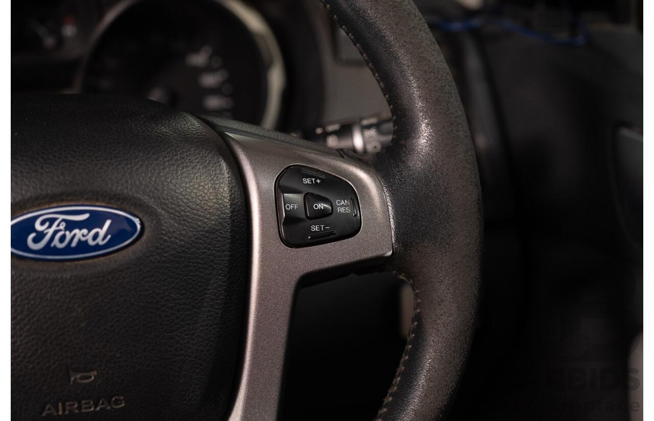 9/2012 Ford Ranger XLT 3.2 (4x4) PX Dual Cab Utility Black Turbo Diesel 3.2L