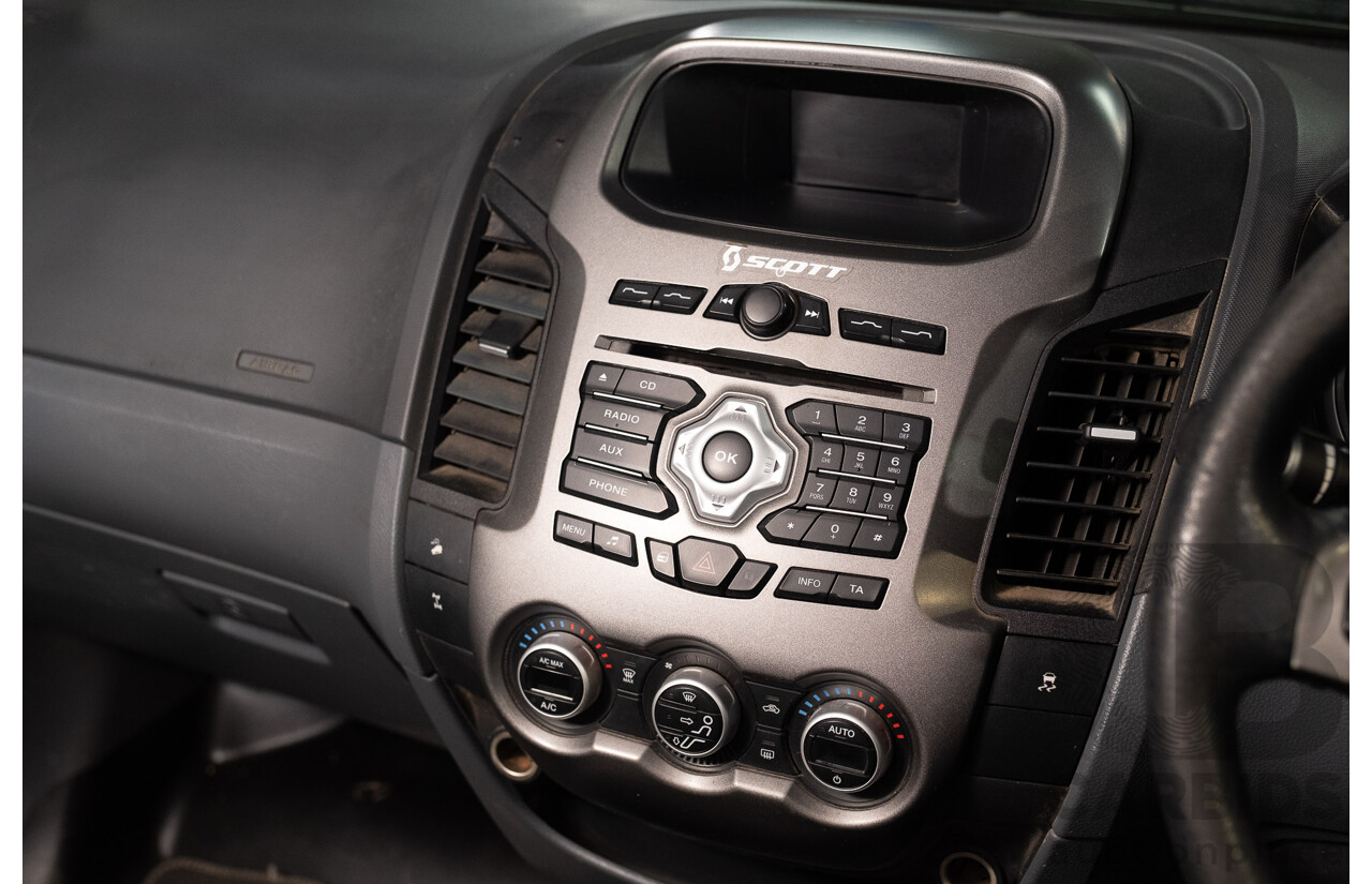 9/2012 Ford Ranger XLT 3.2 (4x4) PX Dual Cab Utility Black Turbo Diesel 3.2L