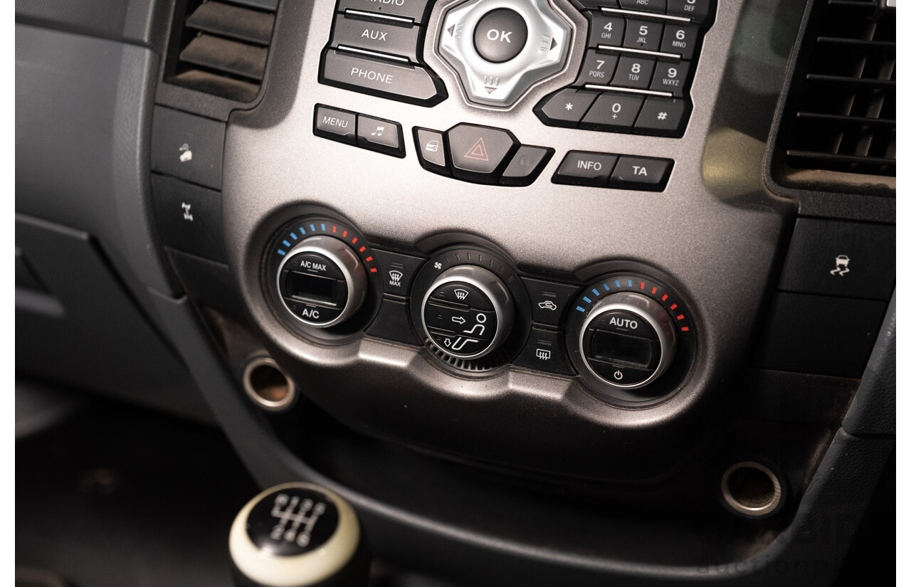 9/2012 Ford Ranger XLT 3.2 (4x4) PX Dual Cab Utility Black Turbo Diesel 3.2L