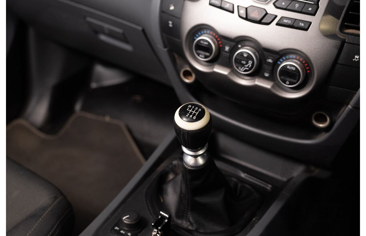 9/2012 Ford Ranger XLT 3.2 (4x4) PX Dual Cab Utility Black Turbo Diesel 3.2L