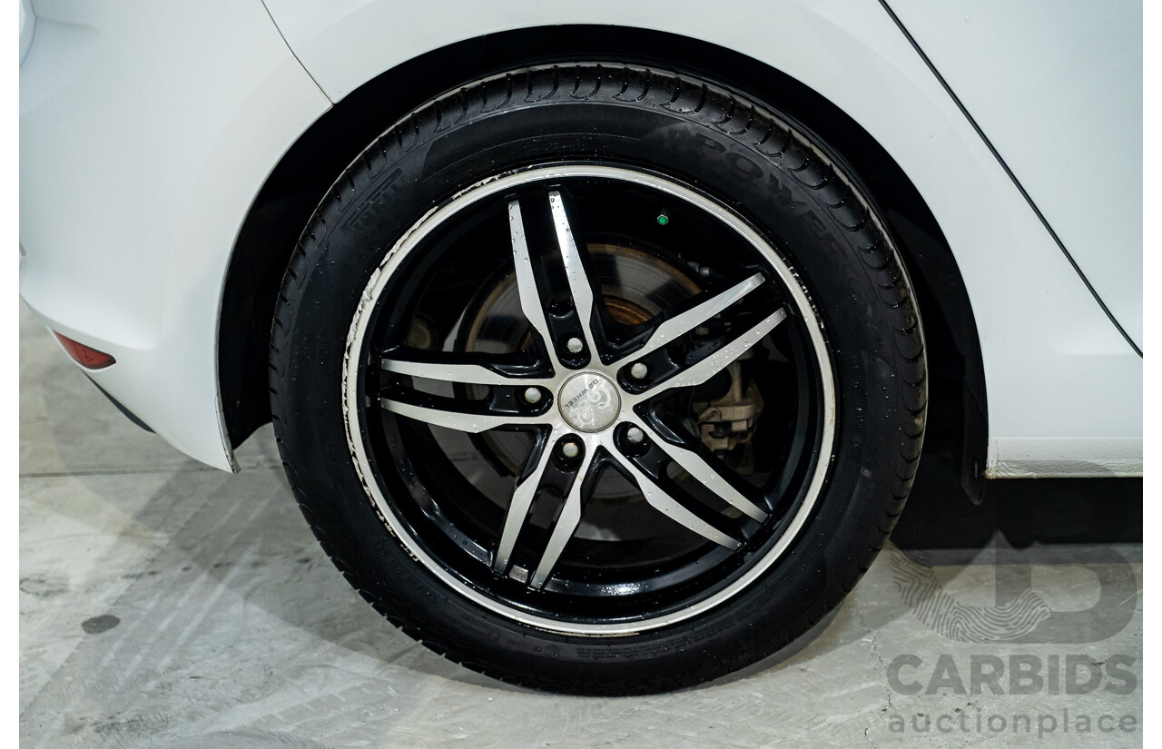 4/2013 Volkswagen Golf 90 TSI Comfortline MK7 AU 5d Hatchback White Turbo 1.4L