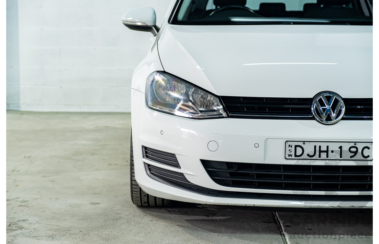 4/2013 Volkswagen Golf 90 TSI Comfortline MK7 AU 5d Hatchback White Turbo 1.4L