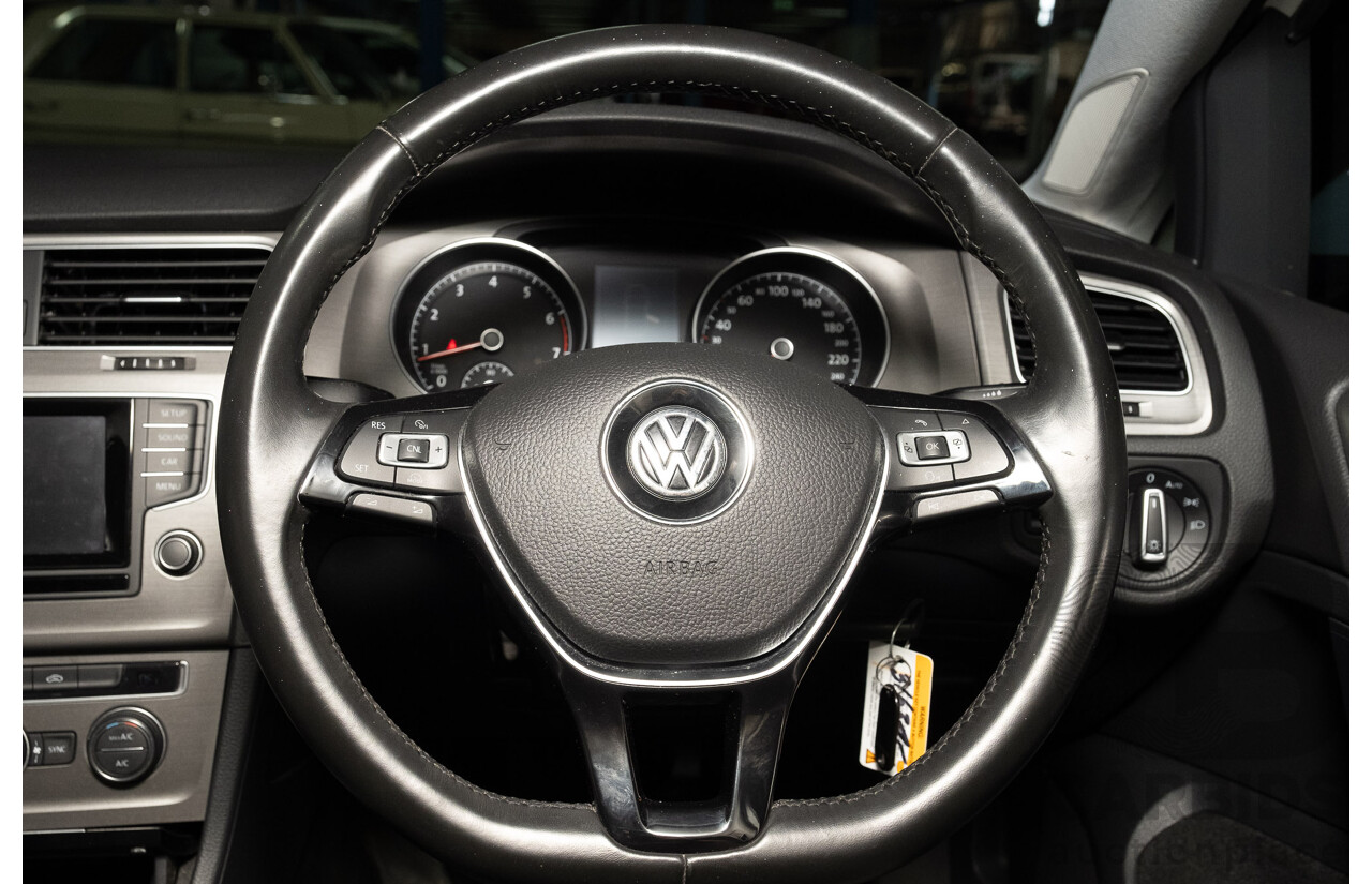 4/2013 Volkswagen Golf 90 TSI Comfortline MK7 AU 5d Hatchback White Turbo 1.4L