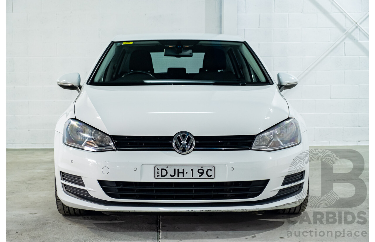 4/2013 Volkswagen Golf 90 TSI Comfortline MK7 AU 5d Hatchback White Turbo 1.4L