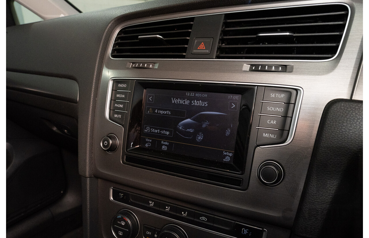 4/2013 Volkswagen Golf 90 TSI Comfortline MK7 AU 5d Hatchback White Turbo 1.4L