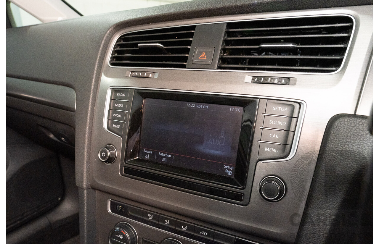 4/2013 Volkswagen Golf 90 TSI Comfortline MK7 AU 5d Hatchback White Turbo 1.4L