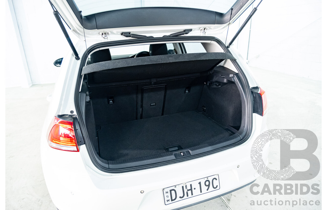 4/2013 Volkswagen Golf 90 TSI Comfortline MK7 AU 5d Hatchback White Turbo 1.4L