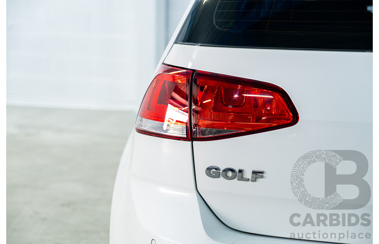 4/2013 Volkswagen Golf 90 TSI Comfortline MK7 AU 5d Hatchback White Turbo 1.4L