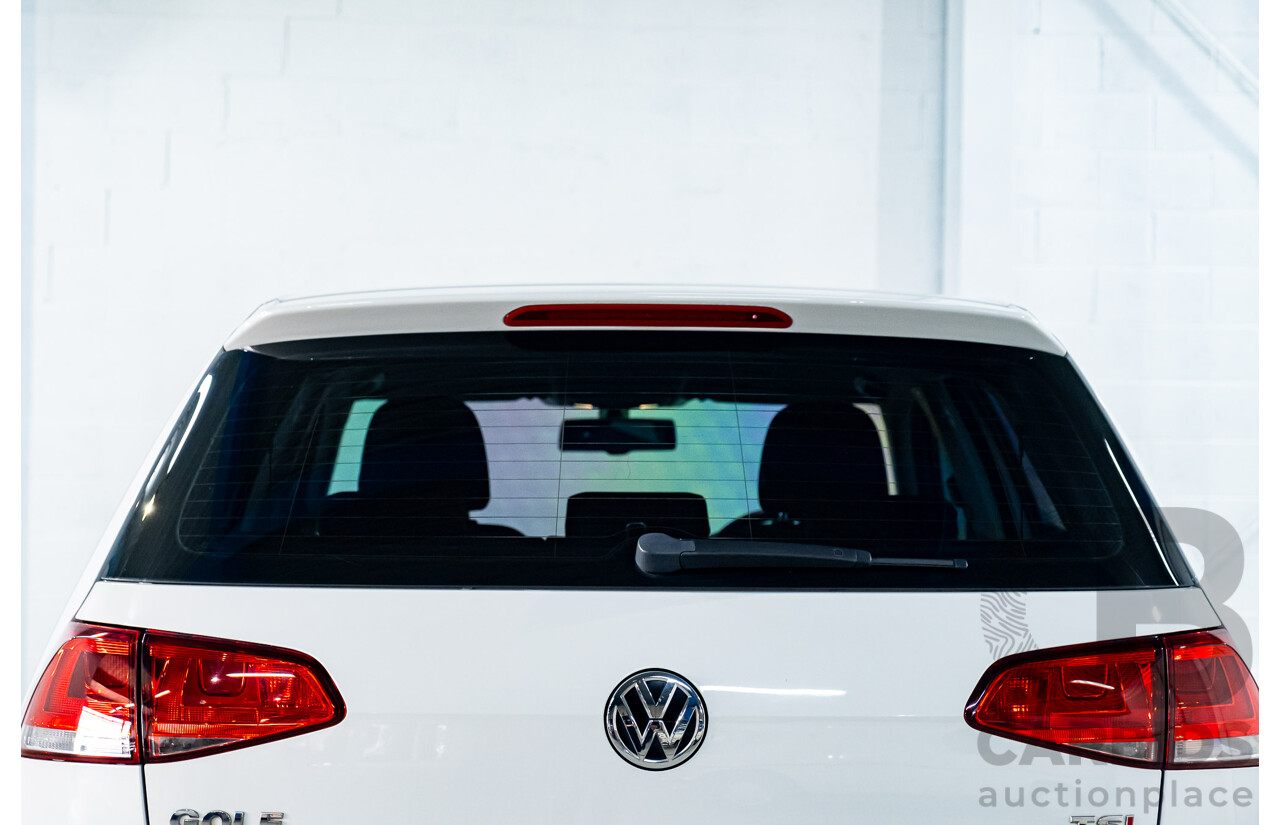 4/2013 Volkswagen Golf 90 TSI Comfortline MK7 AU 5d Hatchback White Turbo 1.4L