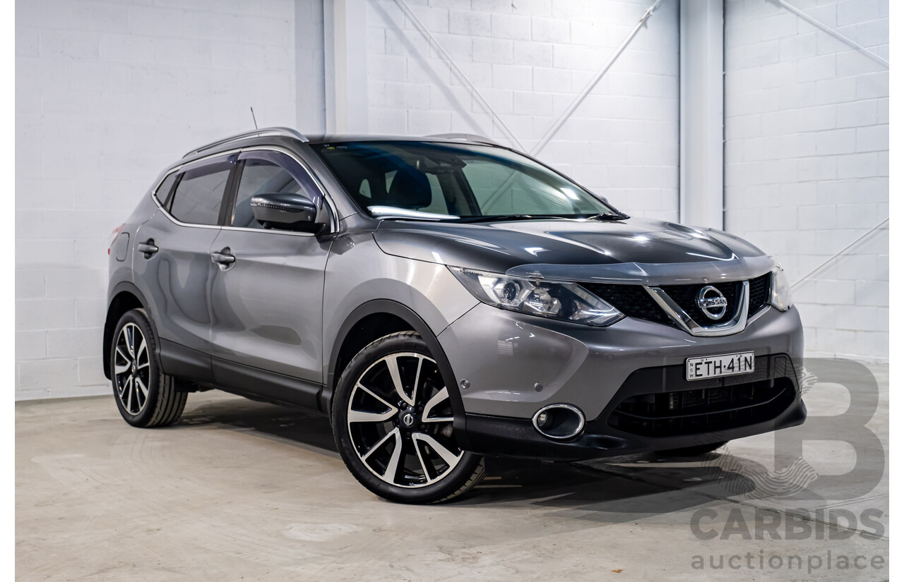 7/2015 Nissan Qashqai TI (4x2) J11 4d Wagon Metallic Grey 2.0L