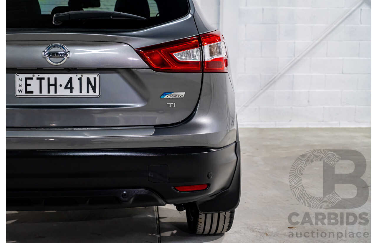 7/2015 Nissan Qashqai TI (4x2) J11 4d Wagon Metallic Grey 2.0L