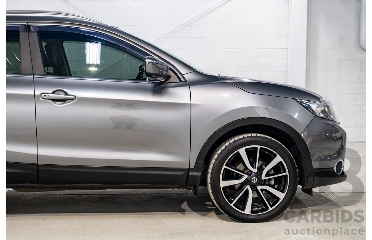 7/2015 Nissan Qashqai TI (4x2) J11 4d Wagon Metallic Grey 2.0L