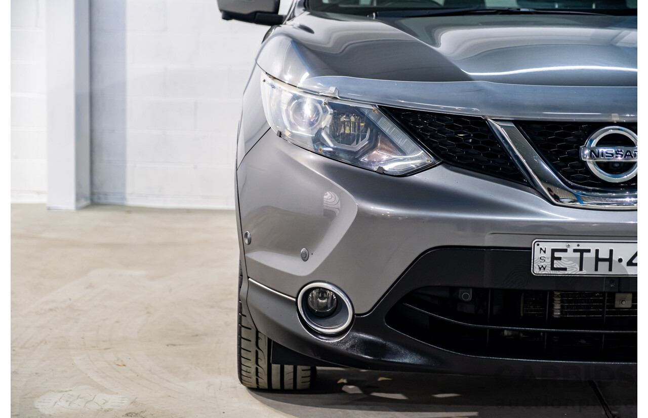 7/2015 Nissan Qashqai TI (4x2) J11 4d Wagon Metallic Grey 2.0L
