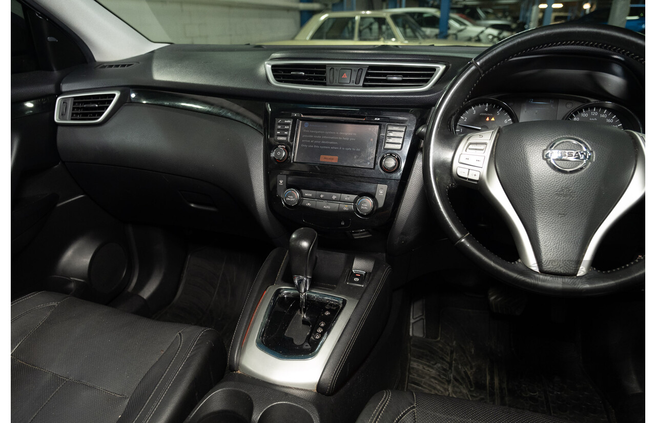7/2015 Nissan Qashqai TI (4x2) J11 4d Wagon Metallic Grey 2.0L