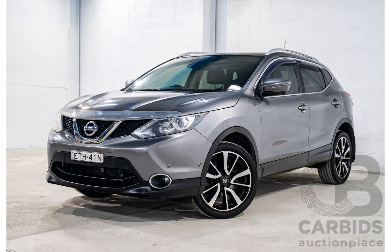 7/2015 Nissan Qashqai TI (4x2) J11 4d Wagon Metallic Grey 2.0L