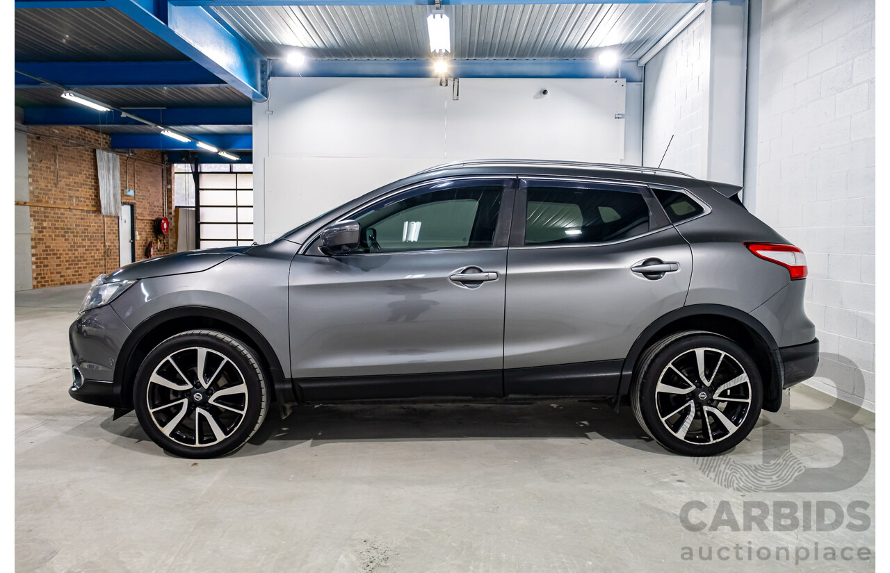 7/2015 Nissan Qashqai TI (4x2) J11 4d Wagon Metallic Grey 2.0L