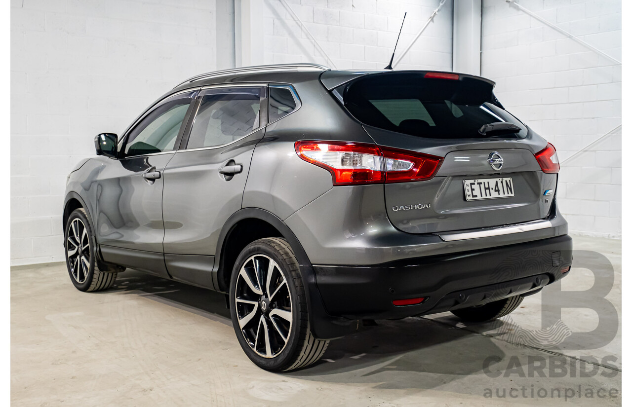 7/2015 Nissan Qashqai TI (4x2) J11 4d Wagon Metallic Grey 2.0L