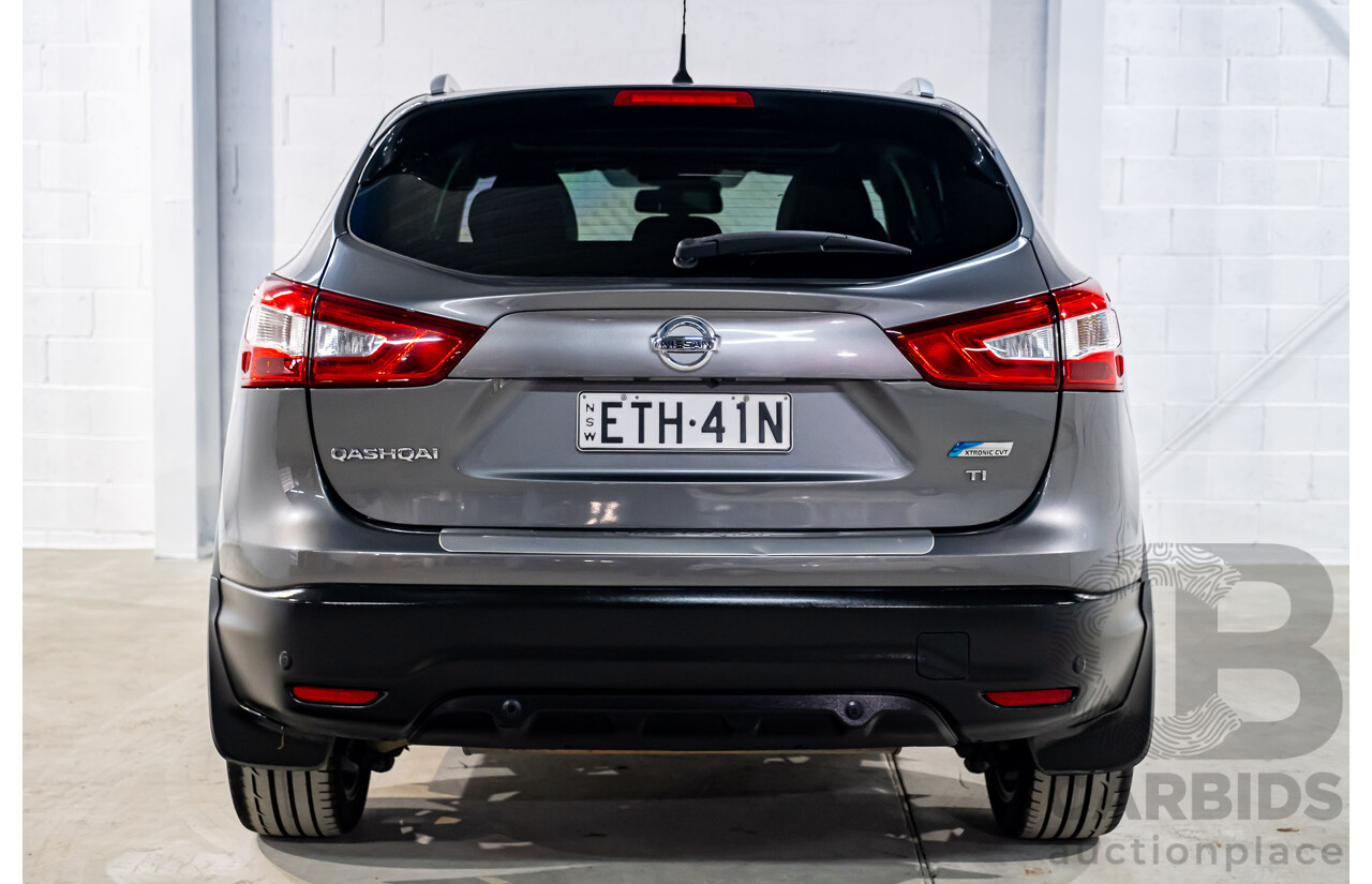 7/2015 Nissan Qashqai TI (4x2) J11 4d Wagon Metallic Grey 2.0L