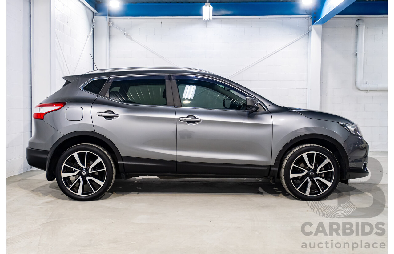 7/2015 Nissan Qashqai TI (4x2) J11 4d Wagon Metallic Grey 2.0L