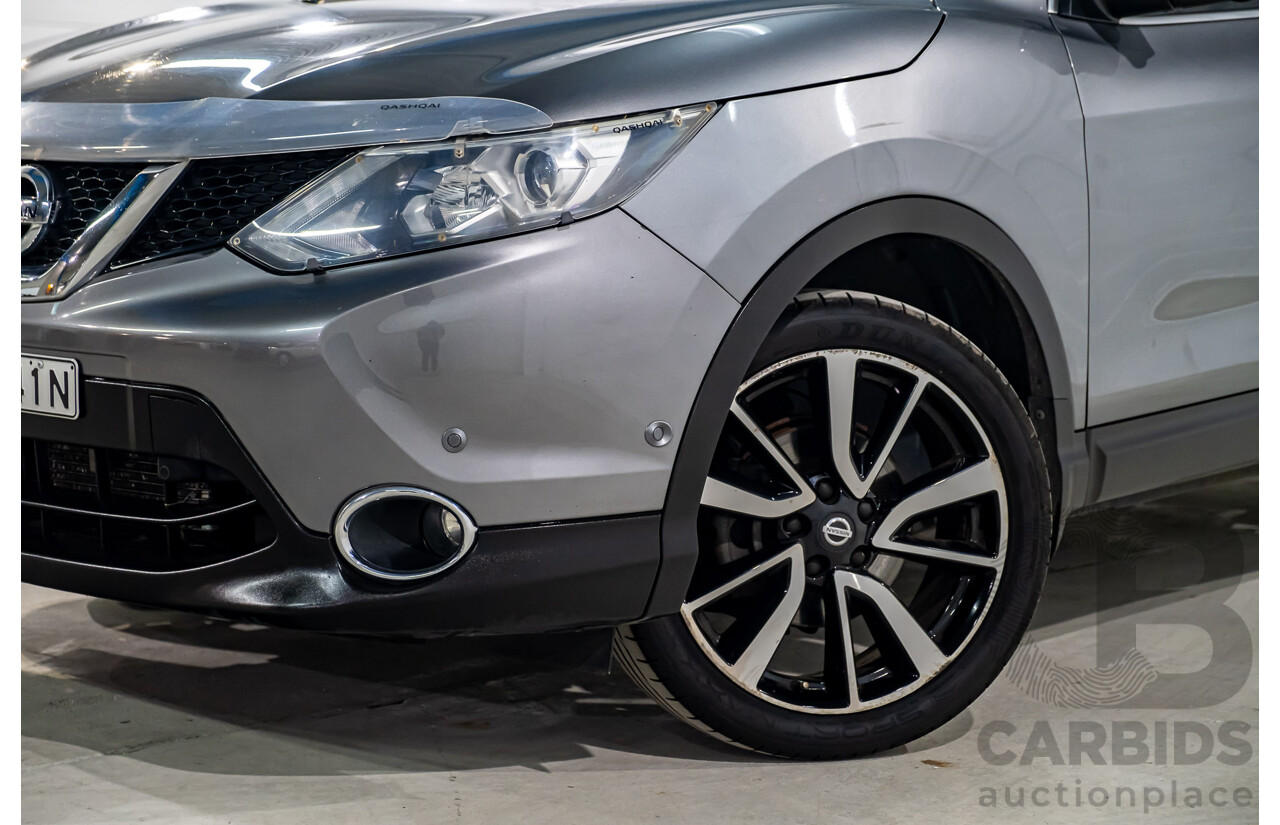 7/2015 Nissan Qashqai TI (4x2) J11 4d Wagon Metallic Grey 2.0L