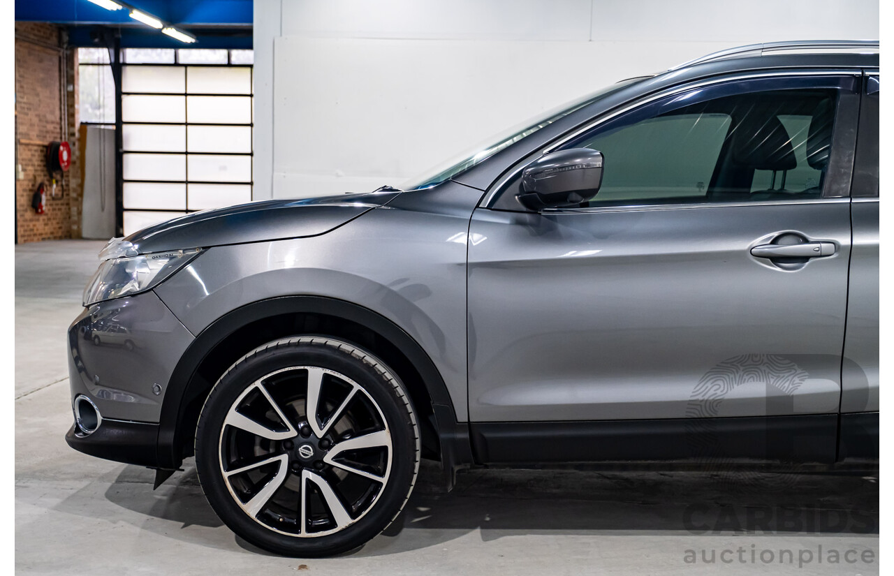 7/2015 Nissan Qashqai TI (4x2) J11 4d Wagon Metallic Grey 2.0L