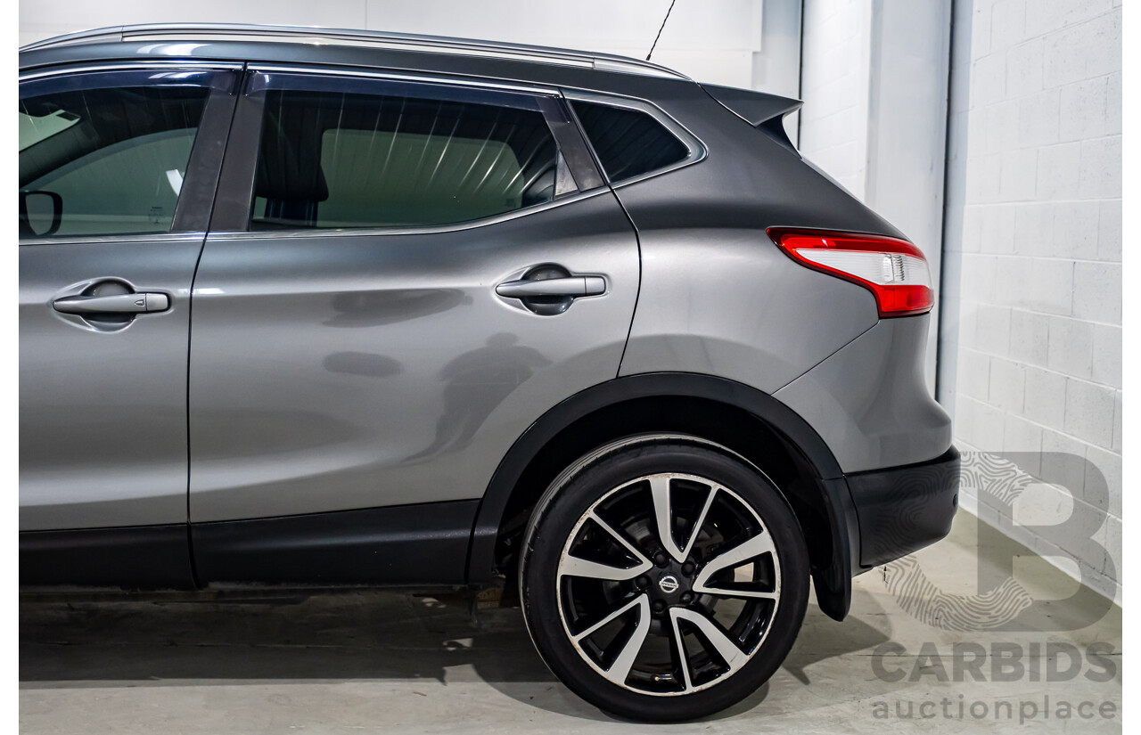 7/2015 Nissan Qashqai TI (4x2) J11 4d Wagon Metallic Grey 2.0L