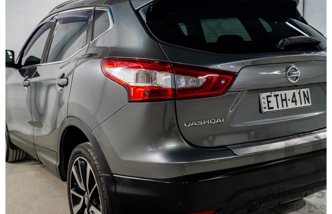 7/2015 Nissan Qashqai TI (4x2) J11 4d Wagon Metallic Grey 2.0L