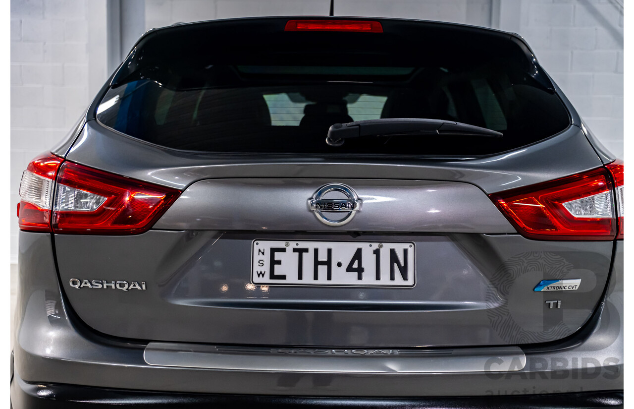 7/2015 Nissan Qashqai TI (4x2) J11 4d Wagon Metallic Grey 2.0L
