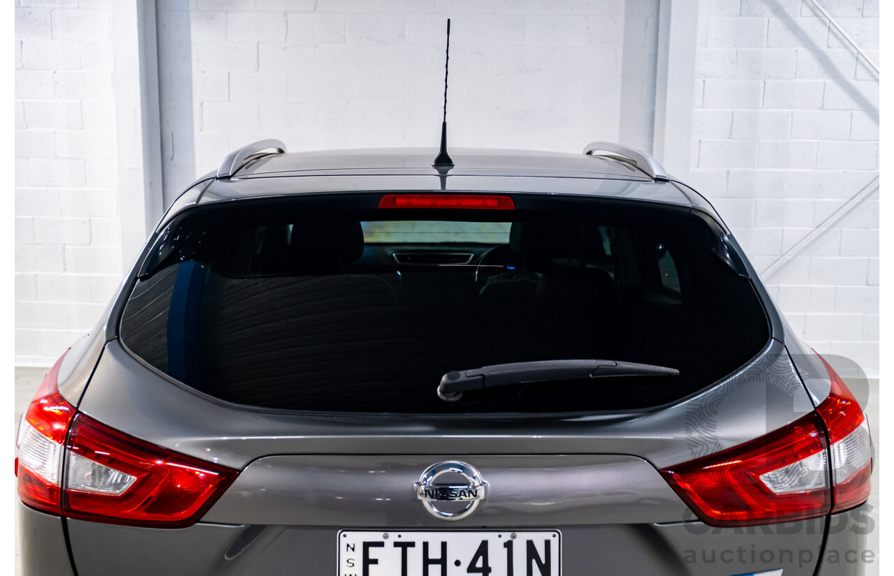 7/2015 Nissan Qashqai TI (4x2) J11 4d Wagon Metallic Grey 2.0L
