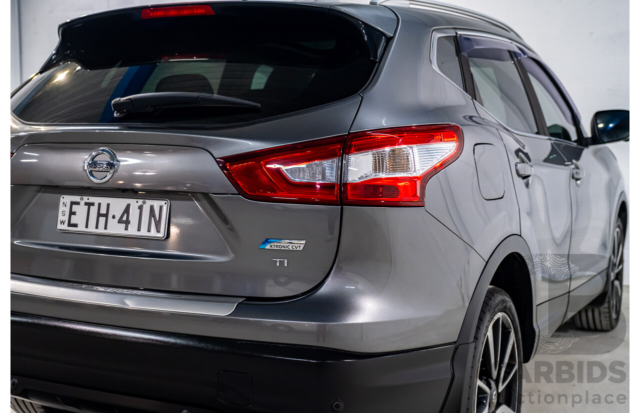 7/2015 Nissan Qashqai TI (4x2) J11 4d Wagon Metallic Grey 2.0L