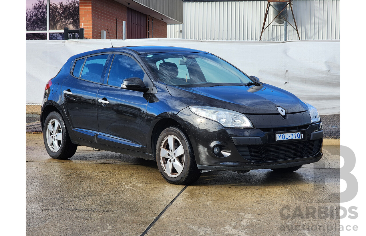 04/2012 Renault Megane DYNAMIQUE 1.5dCi FWD X32 5D Hatchback Black 1.5L