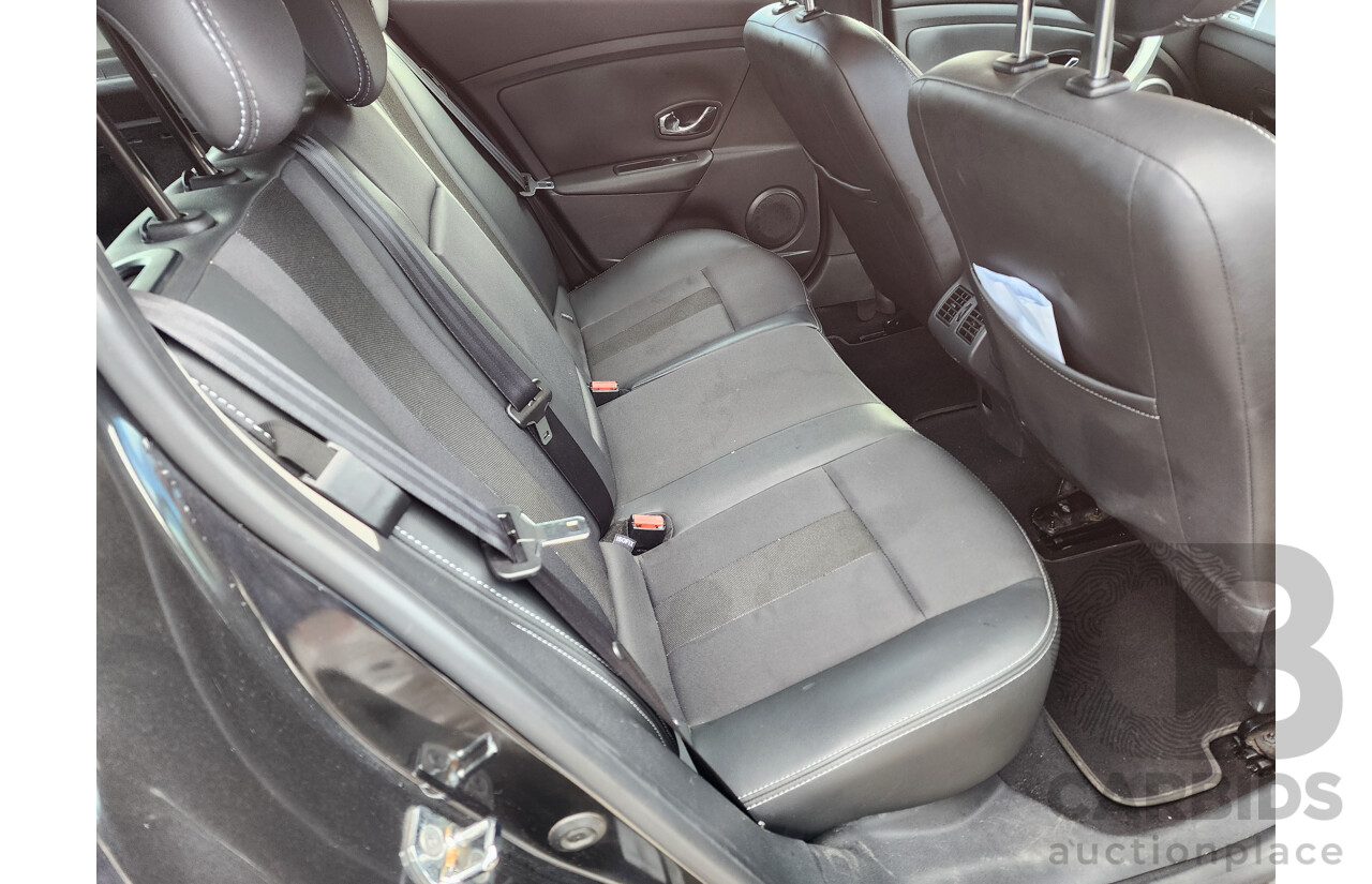 04/2012 Renault Megane DYNAMIQUE 1.5dCi FWD X32 5D Hatchback Black 1.5L