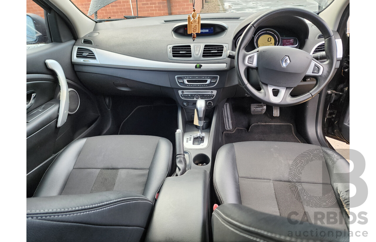 04/2012 Renault Megane DYNAMIQUE 1.5dCi FWD X32 5D Hatchback Black 1.5L