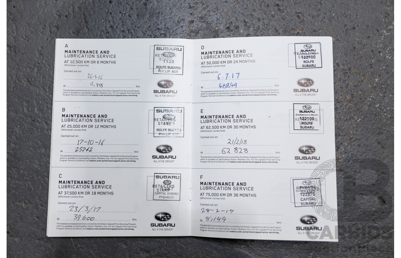 2/2016 Subaru Outback 2.0D Premium (AWD) MY16 5Gen 4d Wagon Grey Turbo Diesel 2.0L