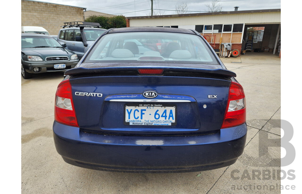 02/2006 Kia Cerato  FWD LD 4D Sedan Blue 2.0L